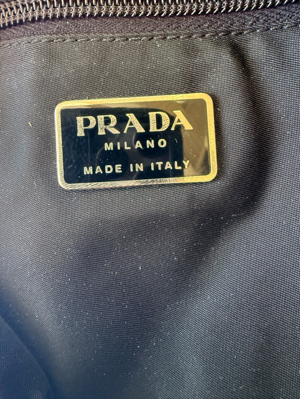 Prada Black Nylon Messenger Crossbody Clean Condition Includes COA - Picture 9 of 9